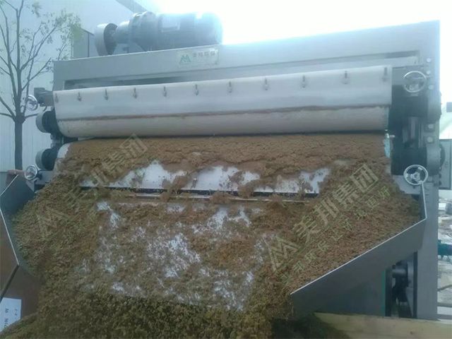 带式压滤机处理啤酒渣脱水