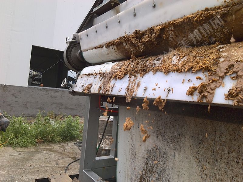 带式压榨机处理中药渣脱水