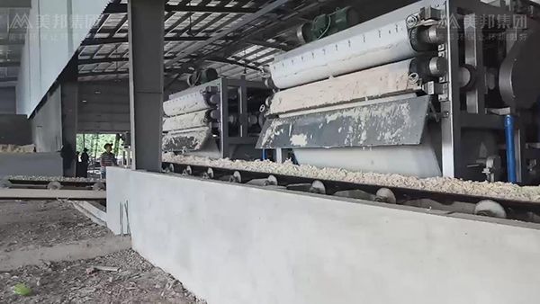 带式压榨机处理木薯渣脱水