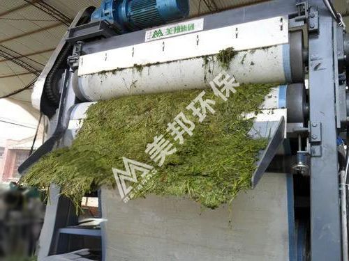 带式压榨机处理秸杆压榨脱水