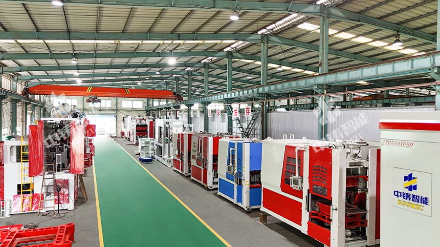 中铸智能造型机生产车间